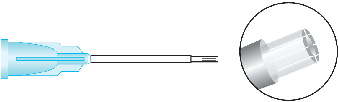 Silicone Brush Cannula